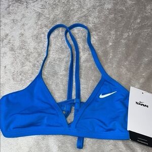 NWT Nike Swim Women's Livestrong Vibrant Blue Bikini Top Small